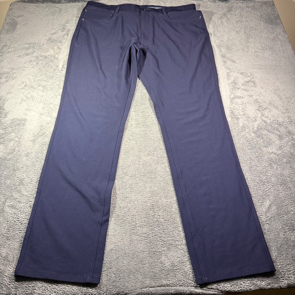 FootJoy Athletic Fit Golf Pants Mens 38x34 Navy Blue Stretch Performance FJ